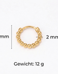 lepelou - leder - Dots Ohrringe silber - LPSODOTSIL