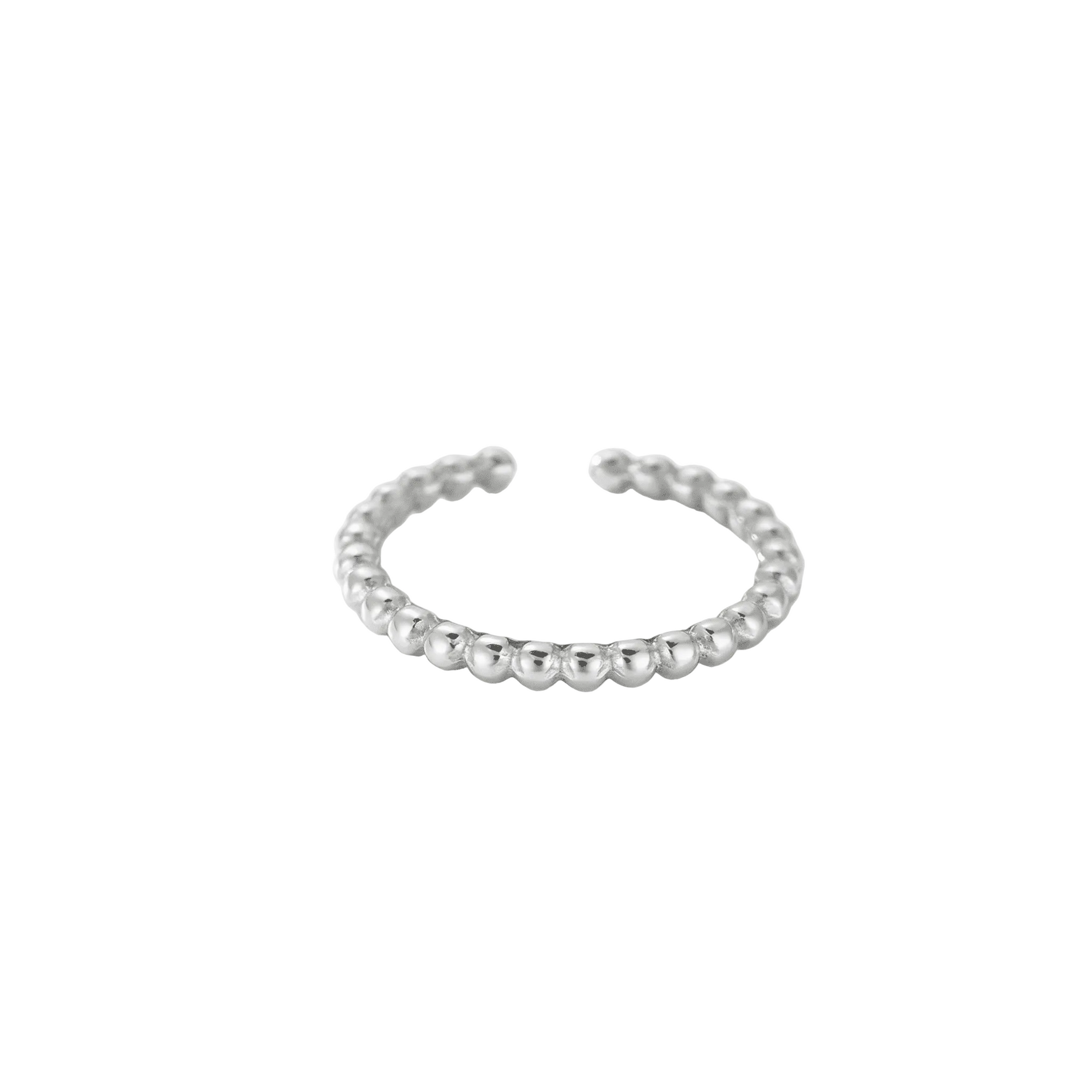 lepelou - leder - Dots Ring silber - 