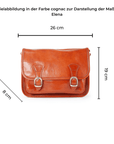 lepelou - leder - ELENA – Leder Umhängetasche cognac - LPHELECOGE