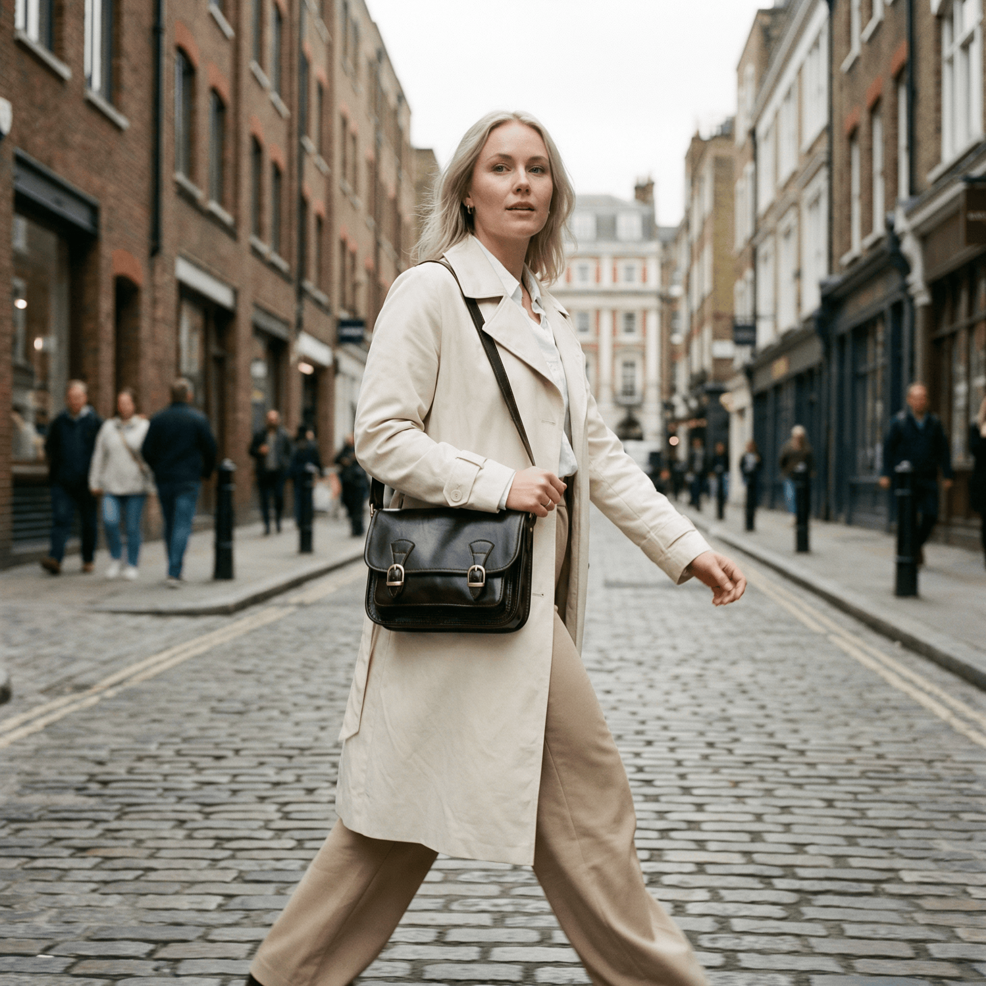 lepelou - leder - ELENA – Leder Umhängetasche dunkelbraun - LPHELEDBRE