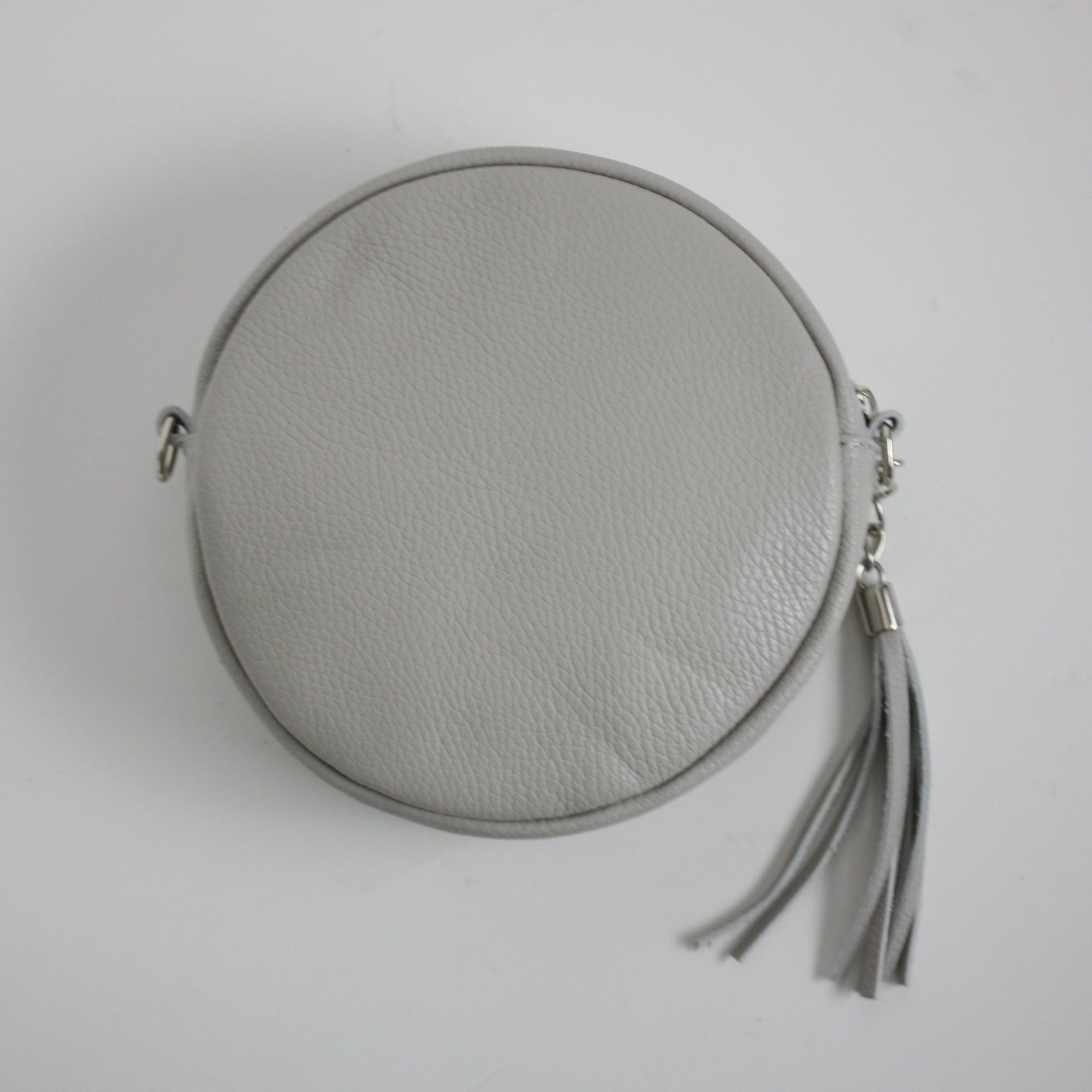 lepelou - leder - FABIA – Leder Umhängetasche grau - 