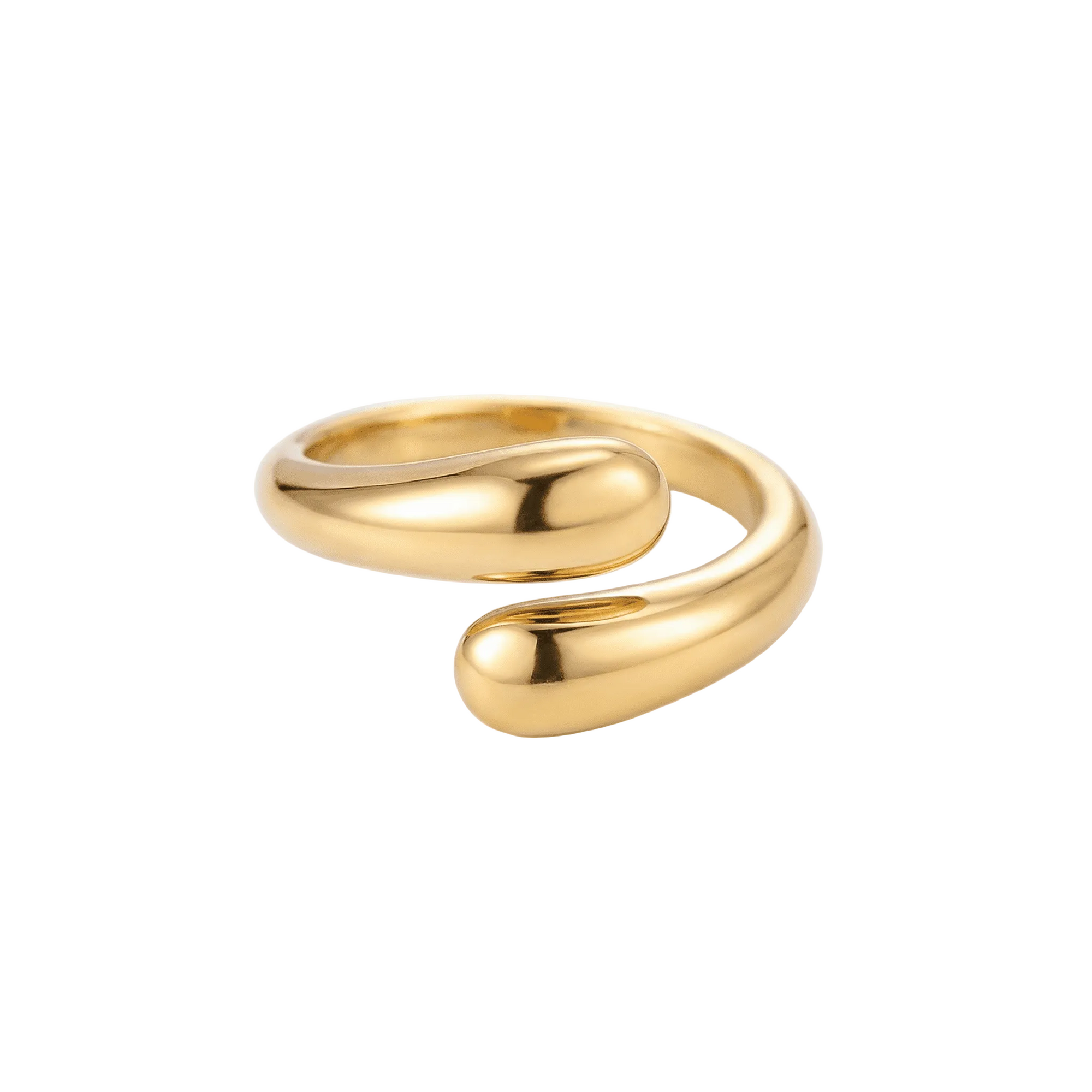 lepelou - leder - Flow Ring gold - 