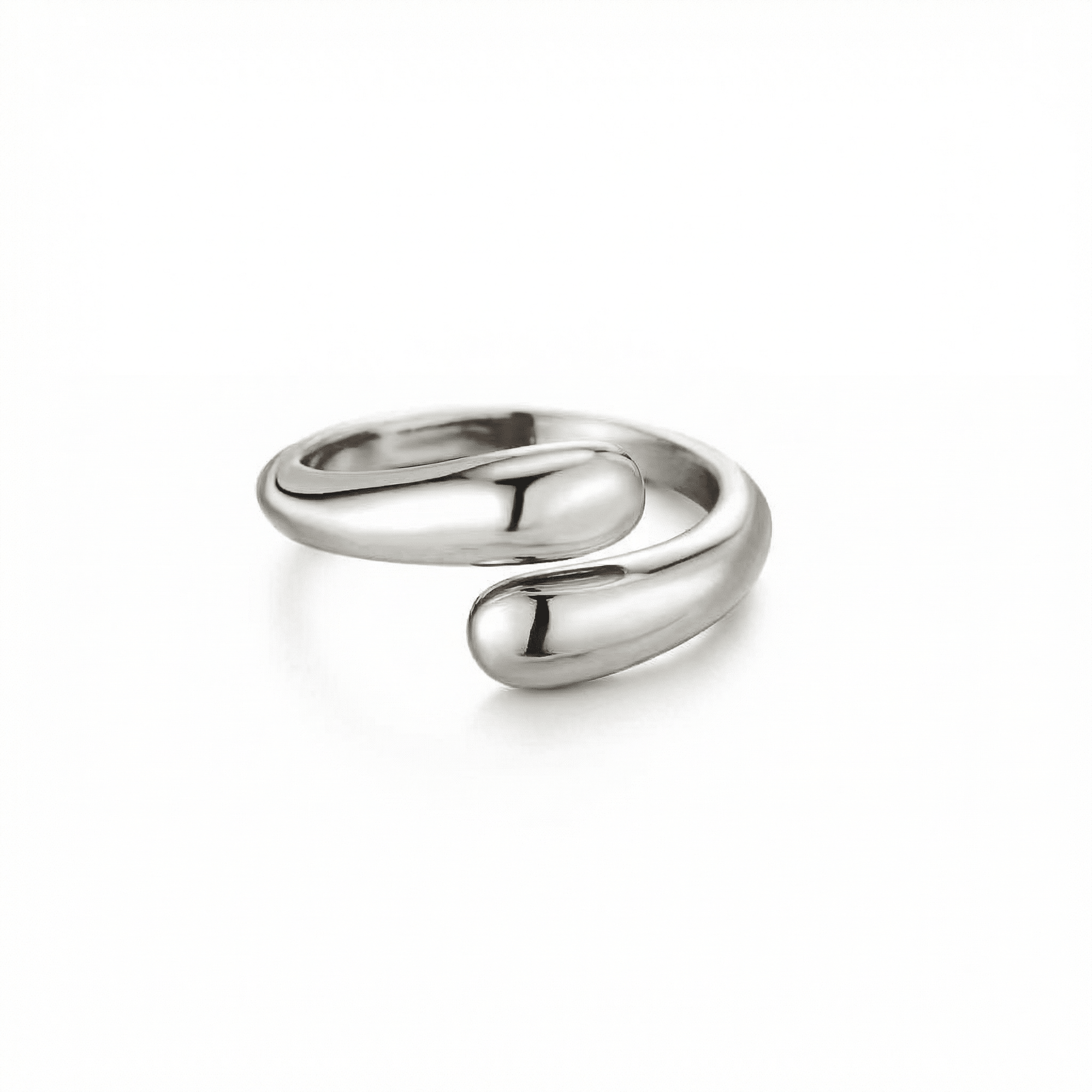 lepelou - leder - Flow Ring silber - 