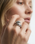 lepelou - leder - Flow Ring silber - LPSRFLOWSIL