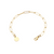 lepelou - leder - Glieder Armband gold - LPSAGLIGOL
