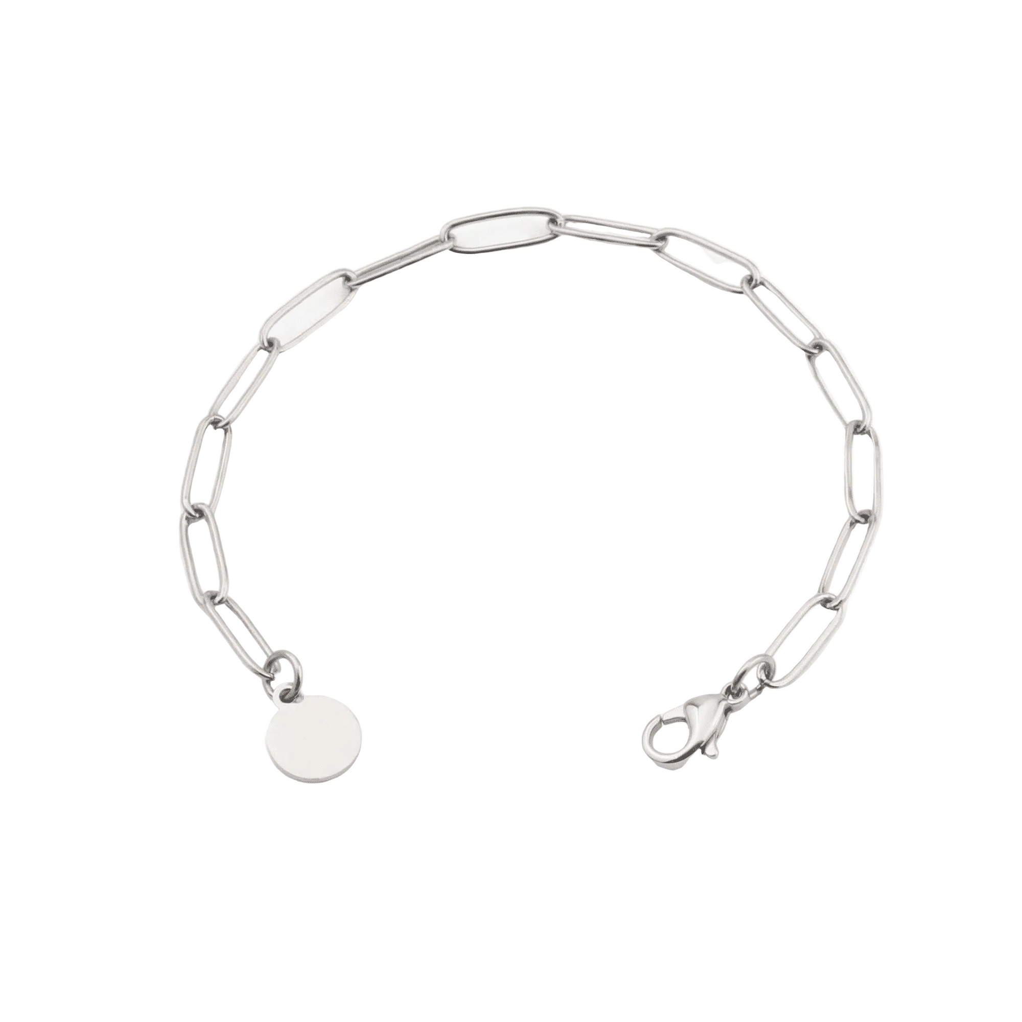 lepelou - leder - Glieder Armband silber - LPSAGLISIL