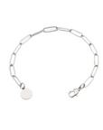 lepelou - leder - Glieder Armband silber - LPSAGLISIL