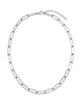 lepelou - leder - Glieder Halskette silber - LPSHGLISIL