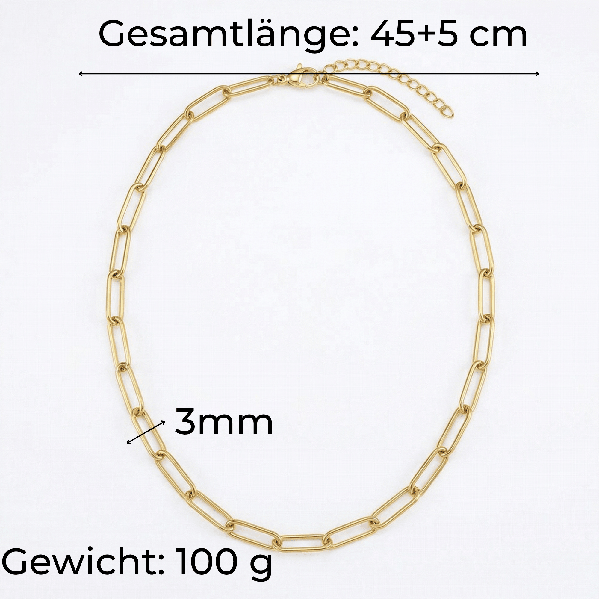 lepelou - leder - Glieder Halskette silber - LPSHGLISIL