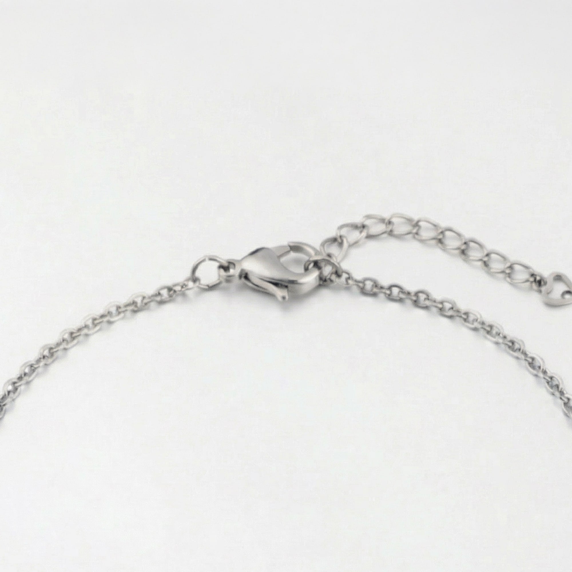 lepelou - leder - Halskette mit Herzchen - Anhänger silber - LPSHHERSIL