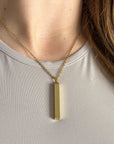 lepelou - leder - Halskette SILVRA Gold - LPSHGSGOL