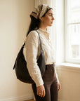 lepelou - leder - Handtaschen - Leder Moon Bag MONA dunkelbraun - LPHMONDBRGL
