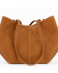 lepelou - leder - Handtaschen - Wildleder Handtasche TARA cognac - 
