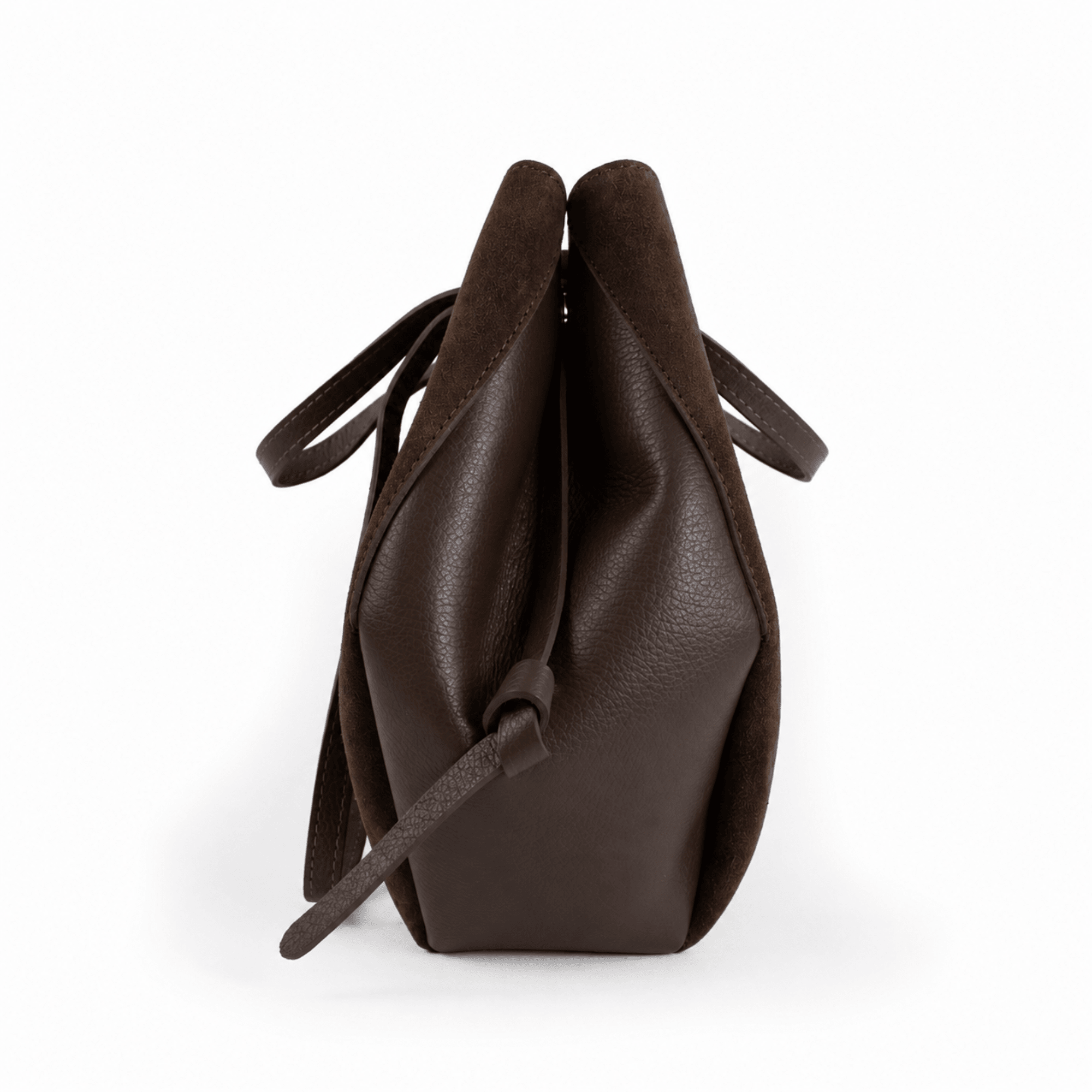 lepelou - leder - Handtaschen - Wildleder Handtasche TARA dunkelbraun - 