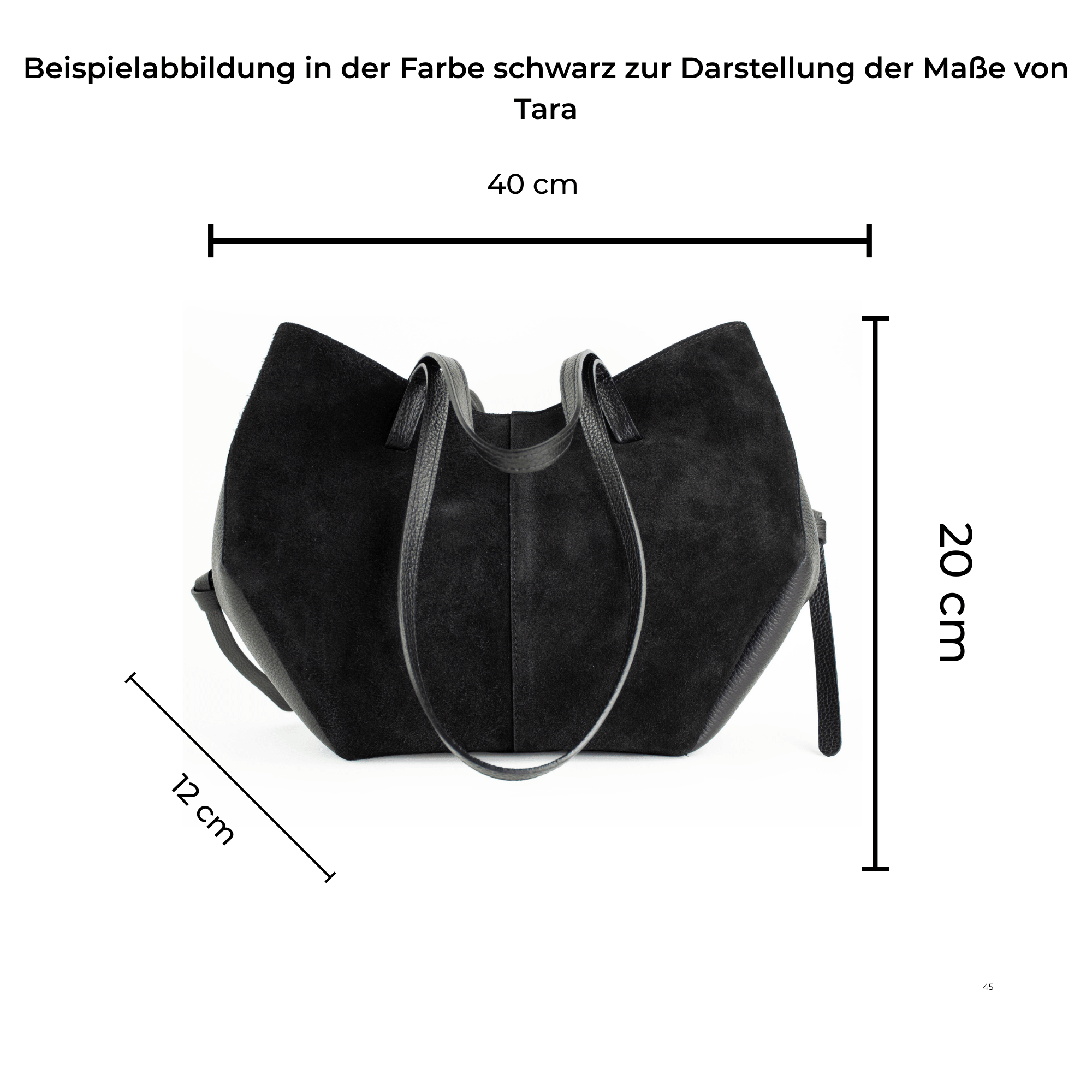 lepelou - leder - Handtaschen - Wildleder Handtasche TARA taupe - LPHTARTAU