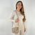 lepelou - leder - HANNA – Wildleder Umhängetasche beige - LPHHANBEIE