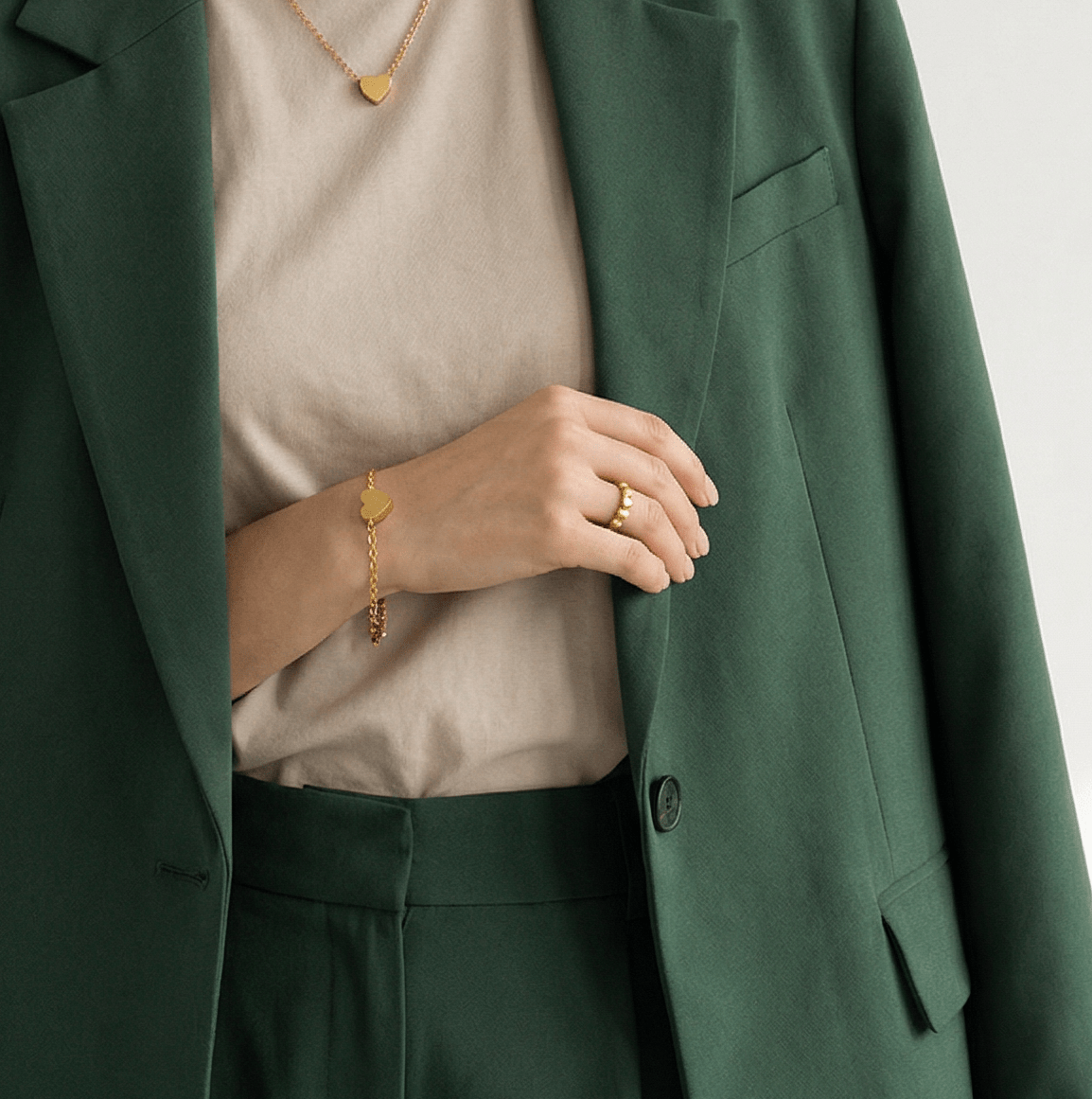lepelou - leder - Herzchen Ring gold - LPSRHERGOL