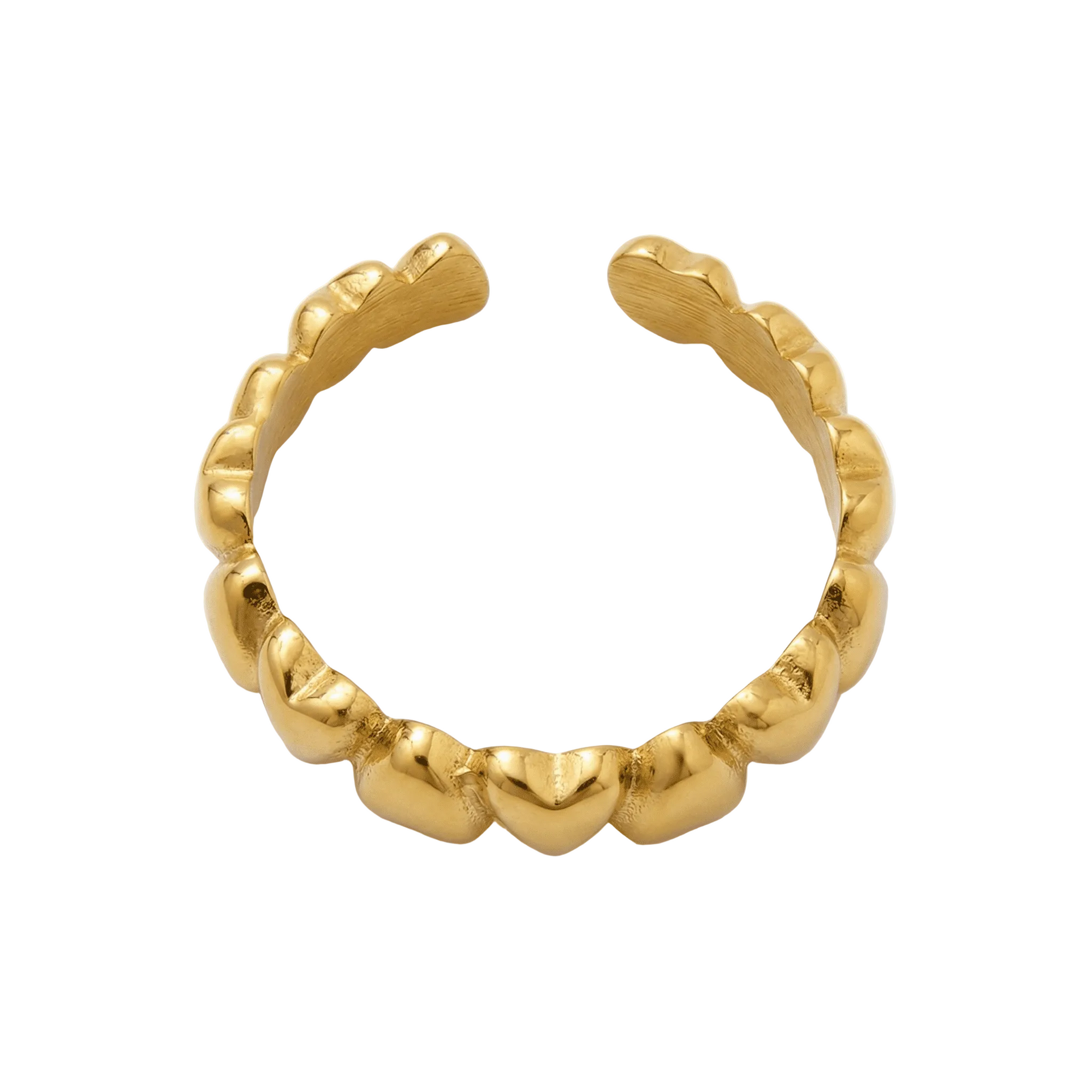 lepelou - leder - Herzchen Ring gold - LPSRHERGOL