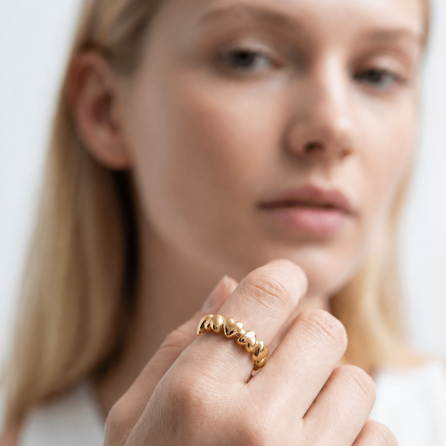 lepelou - leder - Herzchen Ring gold - LPSRHERGOL