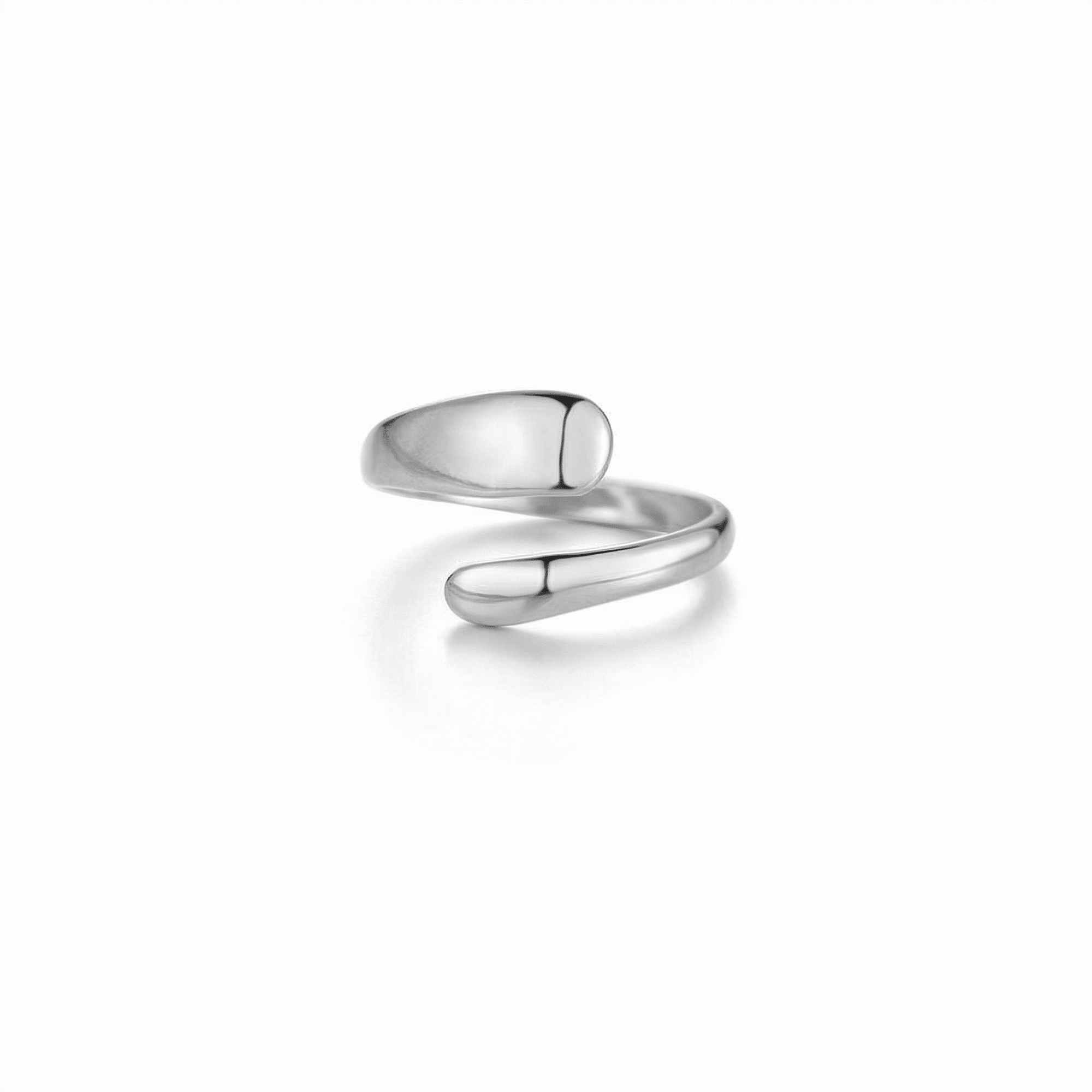 lepelou - leder - Hug Ring silber - 