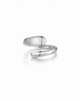 lepelou - leder - Hug Ring silber - 