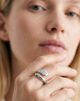 lepelou - leder - Hug Ring silber - LPSRHUGSIL