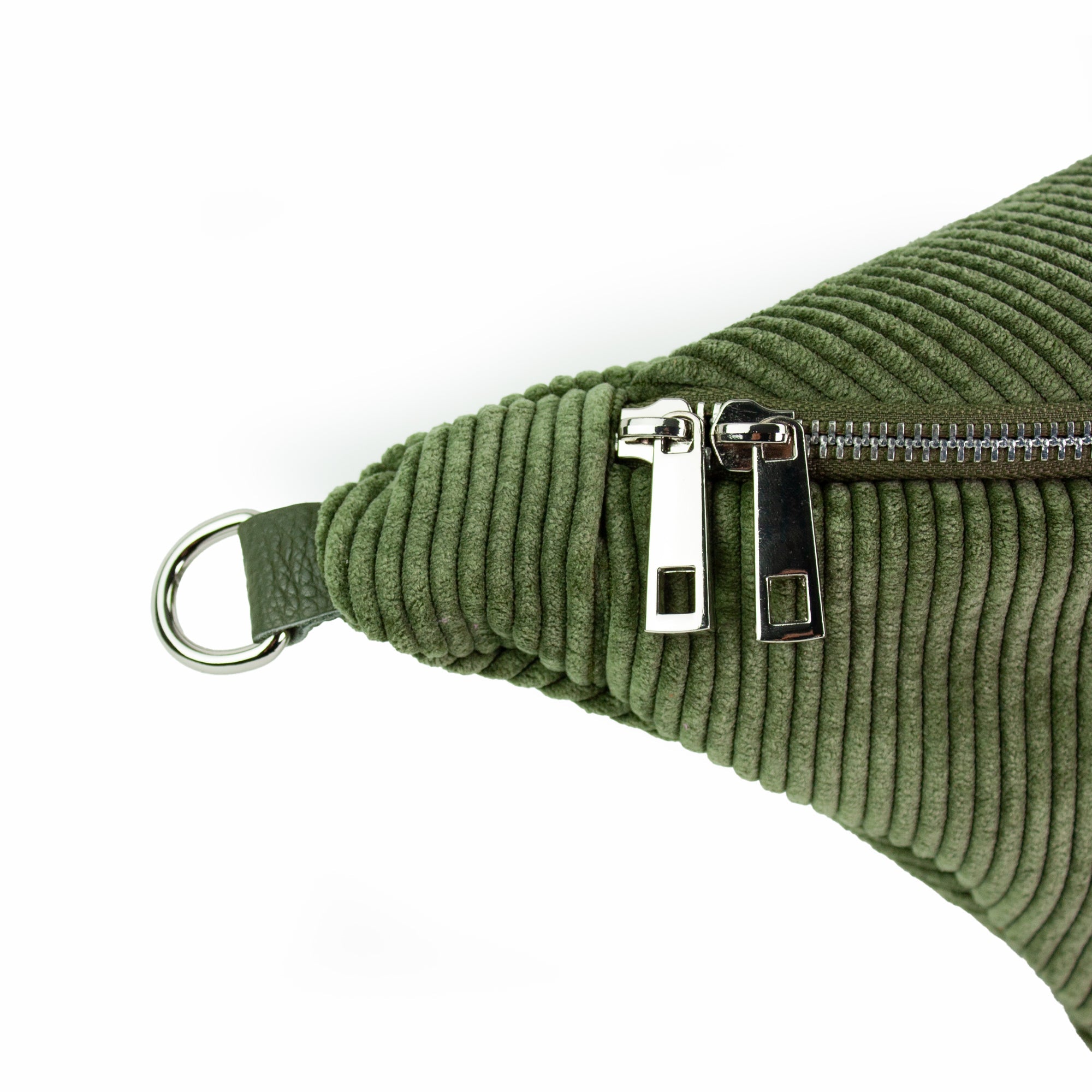 lepelou - leder - IDA Cord Bauchtasche khaki - LPBIDAKHA