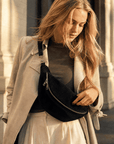 lepelou - leder - IDA Cord Bauchtasche schwarz - LPBIDASCH