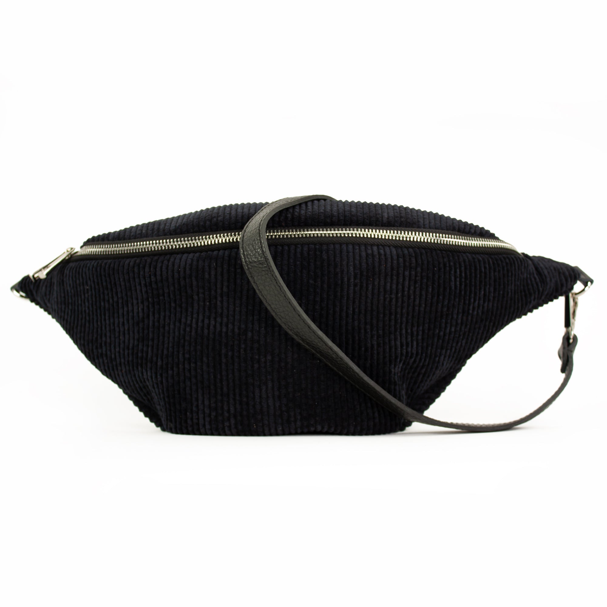 lepelou - leder - IDA Cord Bauchtasche schwarz - LPBIDASCH