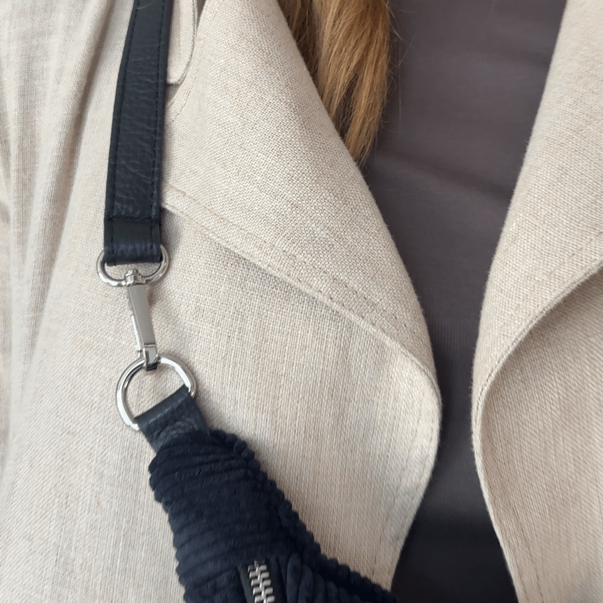 lepelou - leder - IDA Cord Bauchtasche schwarz - LPBIDASCH