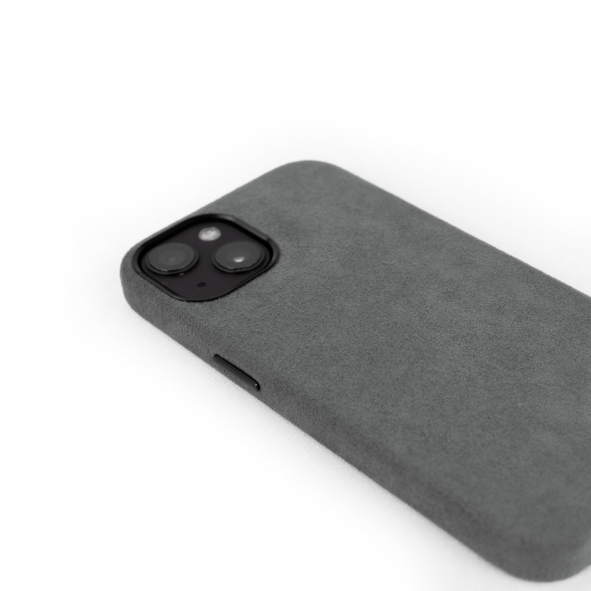 lepelou - leder - iPhone Handyhülle Alcantara grau - 