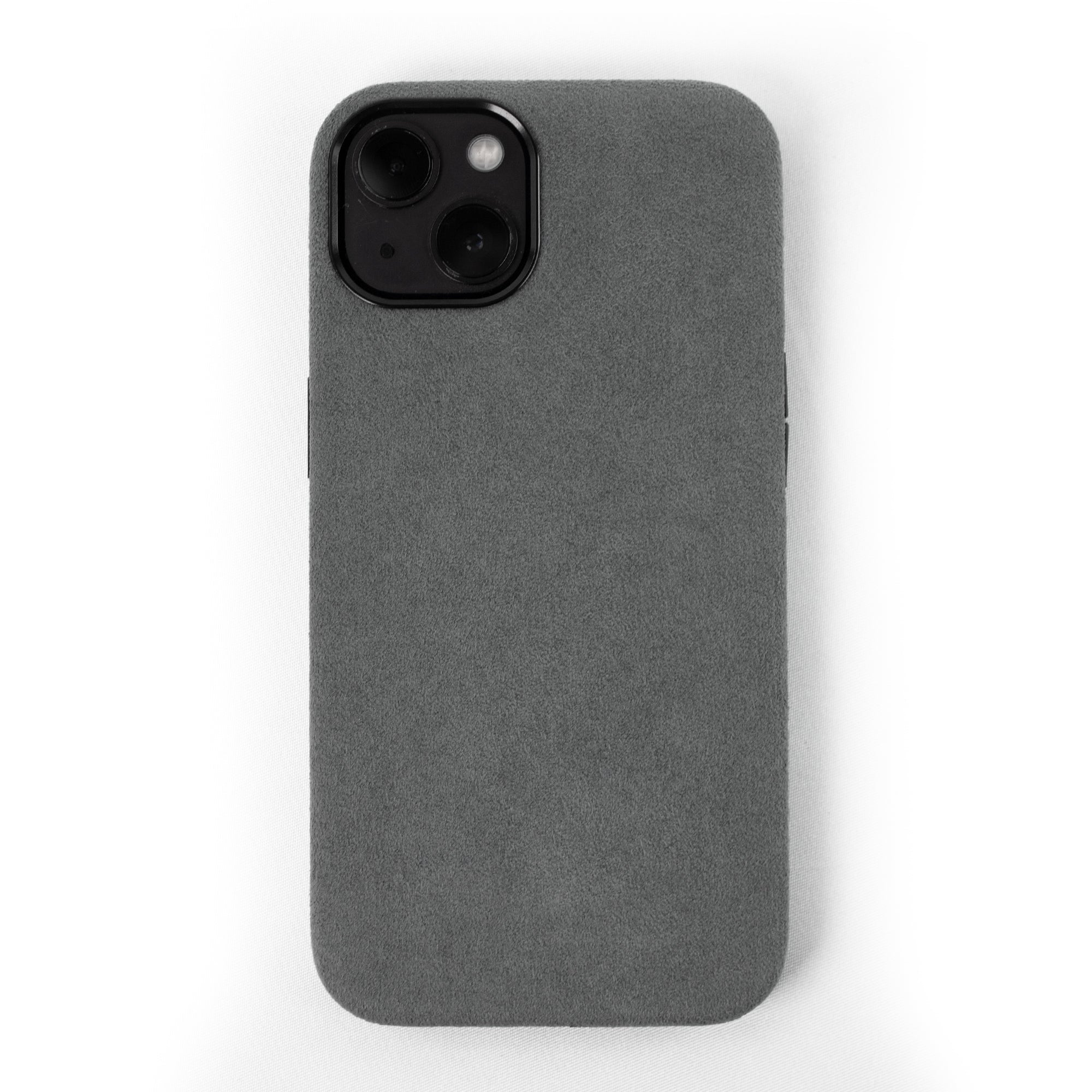 lepelou - leder - iPhone Handyhülle Alcantara grau - 