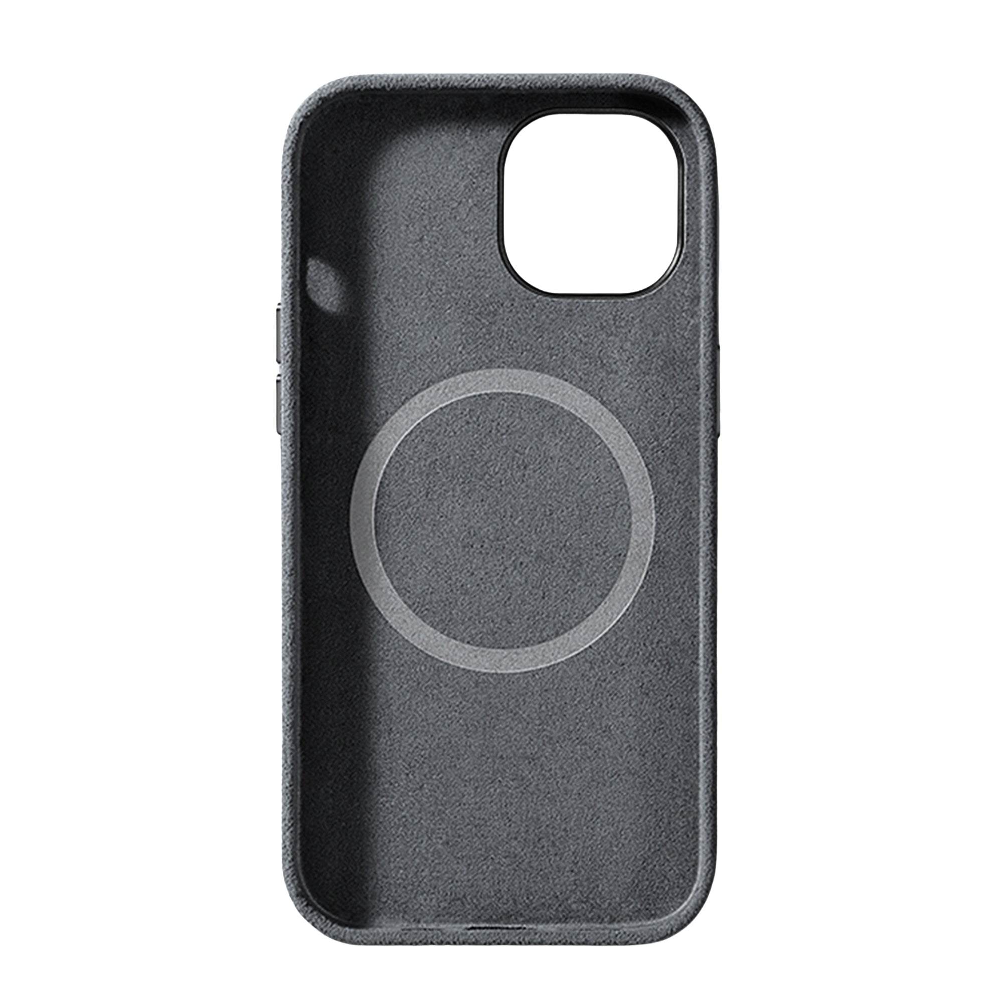 lepelou - leder - iPhone Handyhülle Alcantara grau - 
