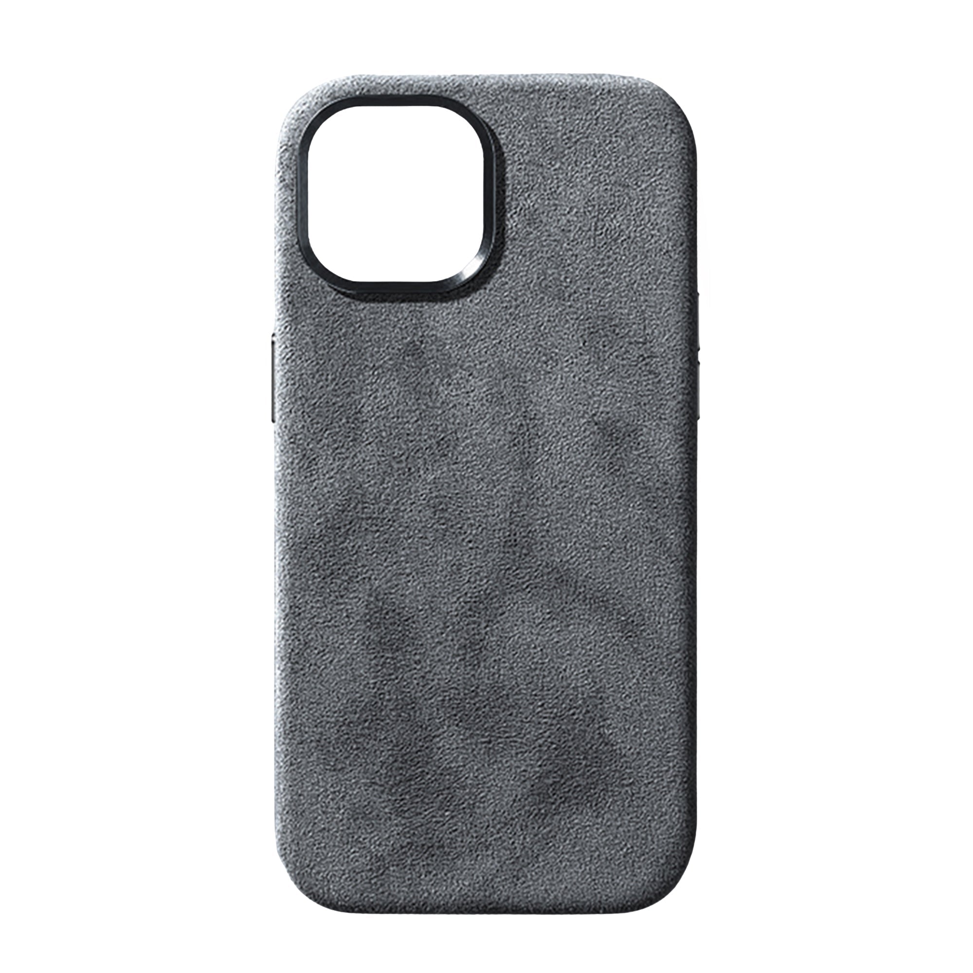 lepelou - leder - iPhone Handyhülle Alcantara grau - 