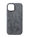 lepelou - leder - iPhone Handyhülle Alcantara grau - 