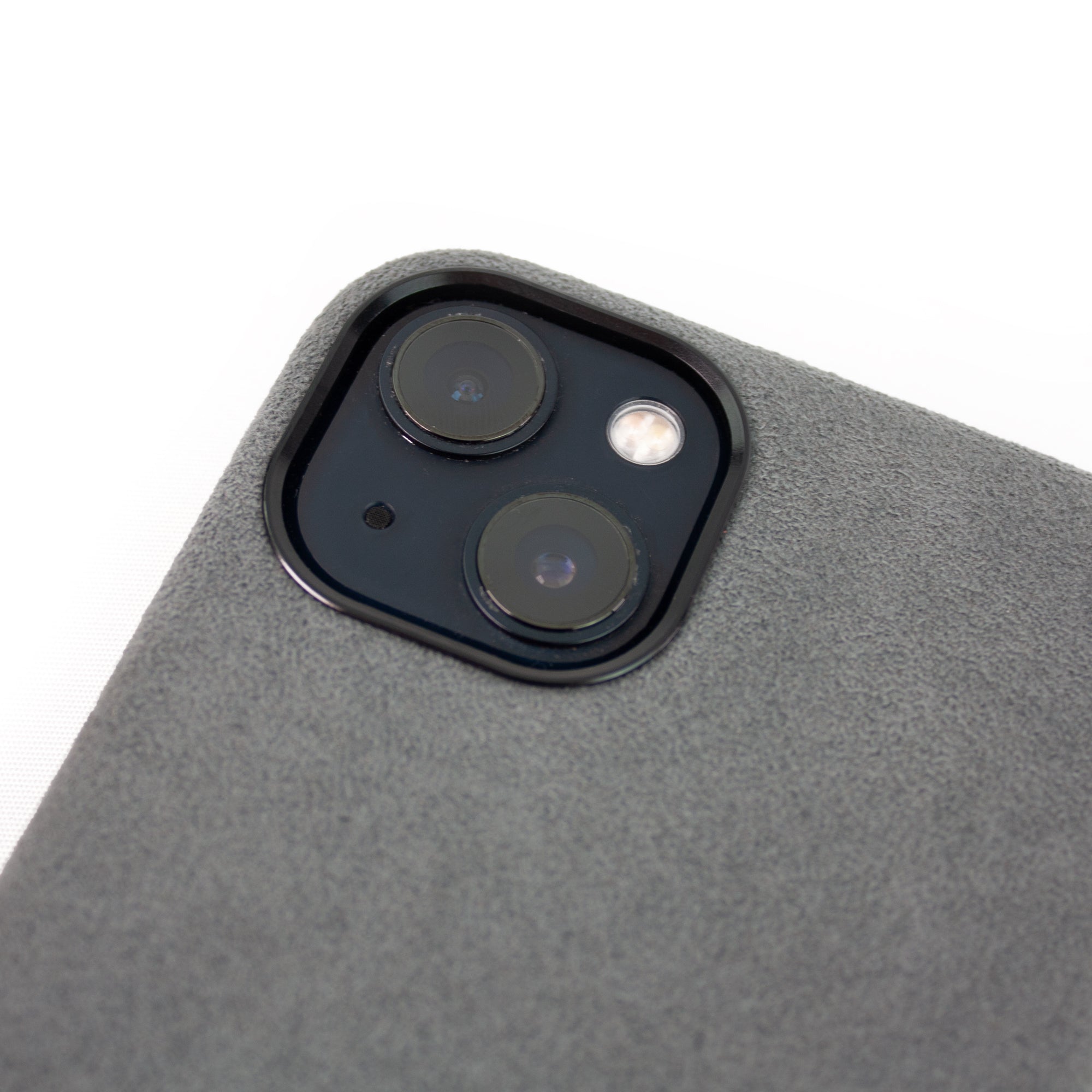 lepelou - leder - iPhone Handyhülle Alcantara grau - 