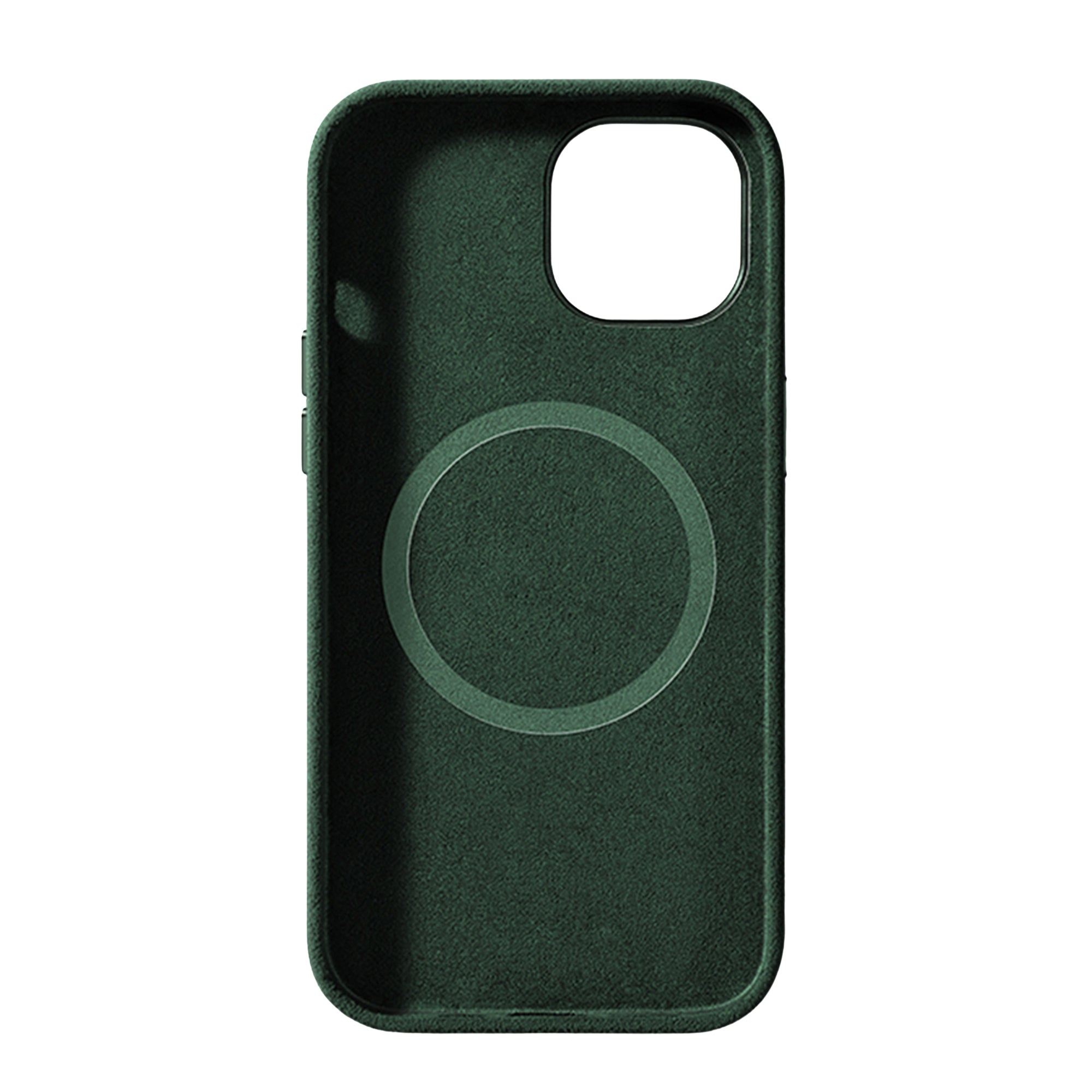 lepelou - leder - iPhone Handyhülle Alcantara grün - 
