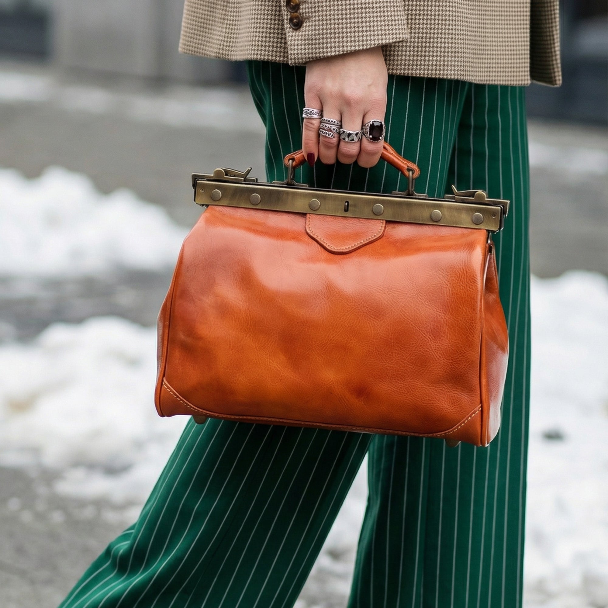 lepelou - leder - JONA – Leder Arzttasche cognac - LPDJONCOGE