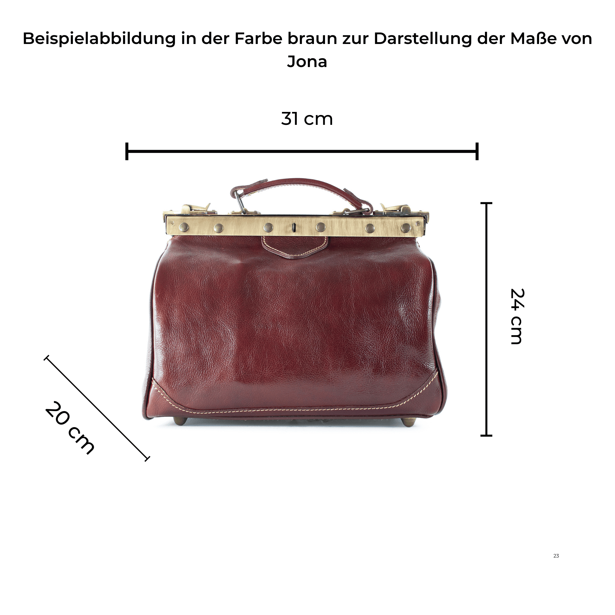 lepelou - leder - JONA – Leder Arzttasche cognac - LPDJONCOGE