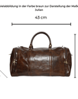 lepelou - leder - JULIAN – Leder Reisetasche dunkelbraun - LPWJULDBRE