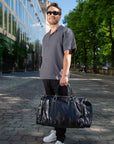 lepelou - leder - JULIAN – Leder Reisetasche schwarz - LPWJULSCHE