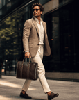 lepelou - leder - Laptoptasche - EMILIO – Leder Aktentasche dunkelbraun - LPAEMIDBRE