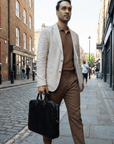 lepelou - leder - Laptoptasche - EMILIO – Leder Aktentasche schwarz - LPAEMISCHE