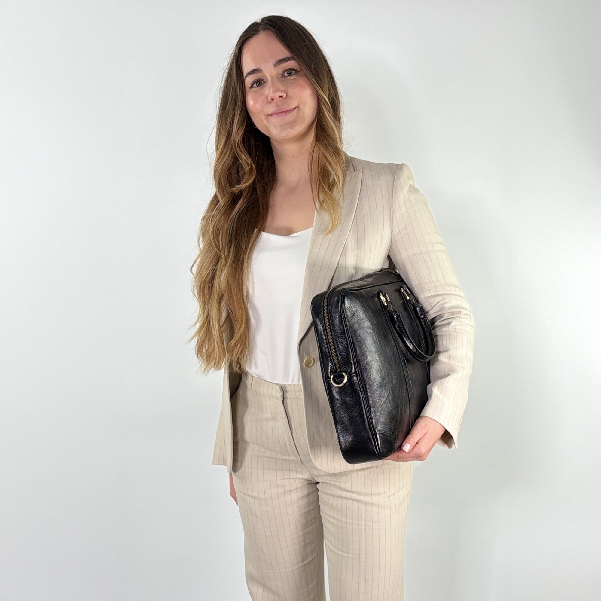 lepelou - leder - Laptoptasche - EMILIO – Leder Aktentasche schwarz - LPAEMISCHE