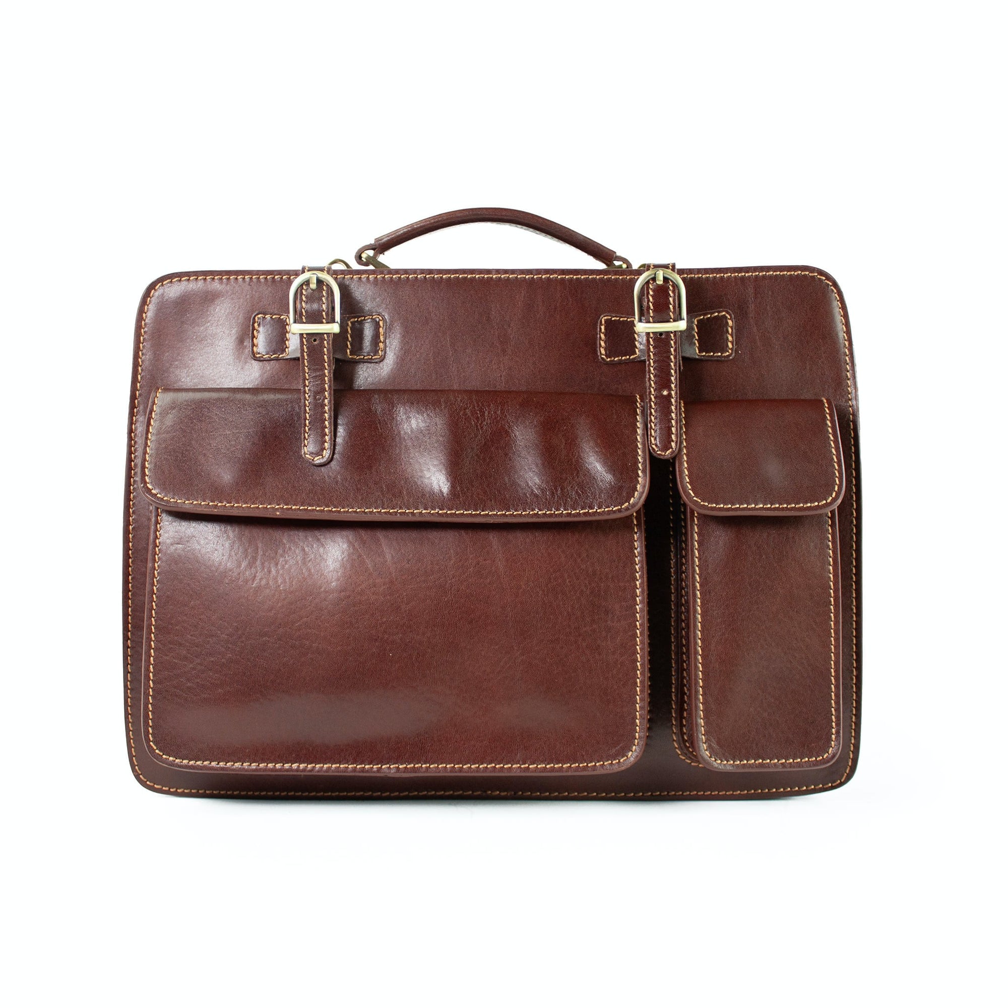 lepelou - leder - Laptoptasche - MARCO – Leder Aktentasche braun - LPAMARBRAE