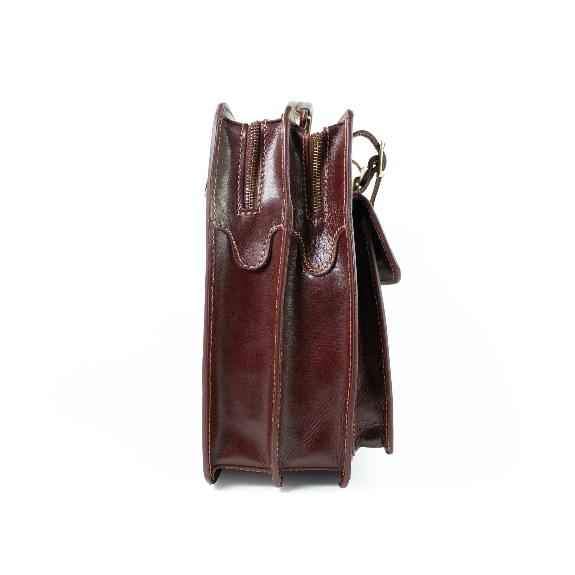 lepelou - leder - Laptoptasche - MARCO – Leder Aktentasche braun - LPAMARBRAE