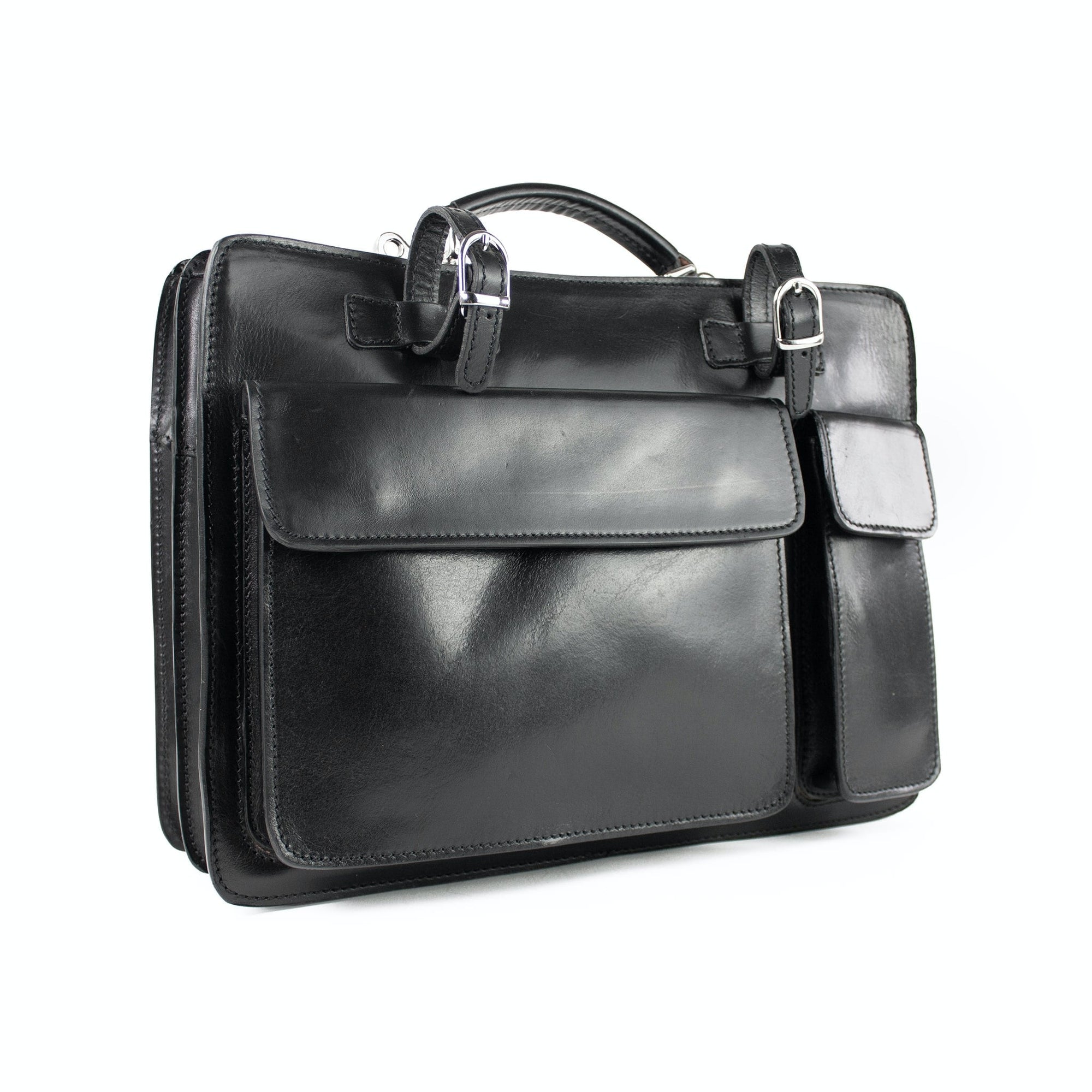lepelou - leder - Laptoptasche - MARCO – Leder Aktentasche schwarz - LPAMARSCHE