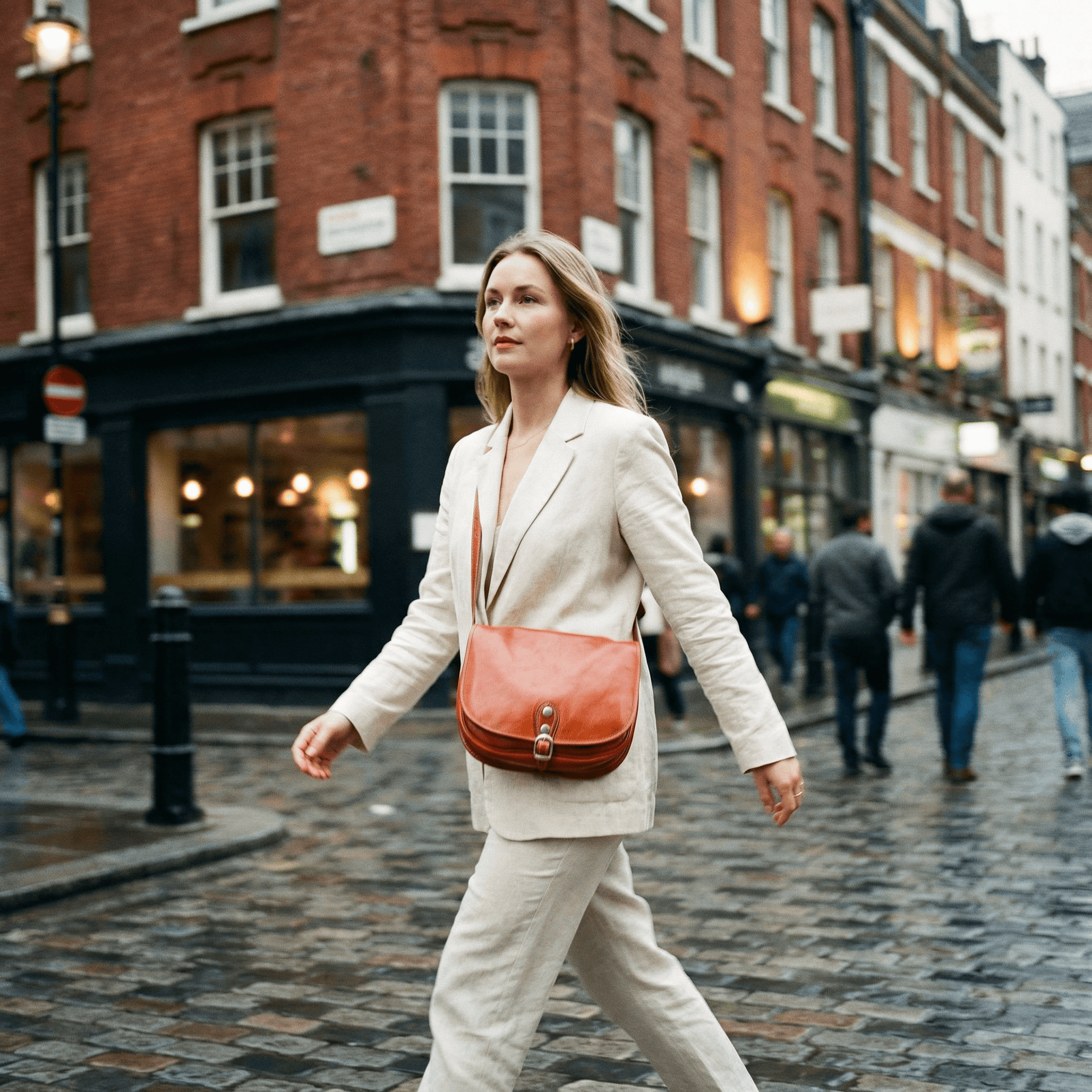 lepelou - leder - LEANDRA – Leder Umhängetasche cognac - LPHLEACOGE