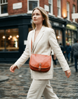 lepelou - leder - LEANDRA – Leder Umhängetasche cognac - LPHLEACOGE