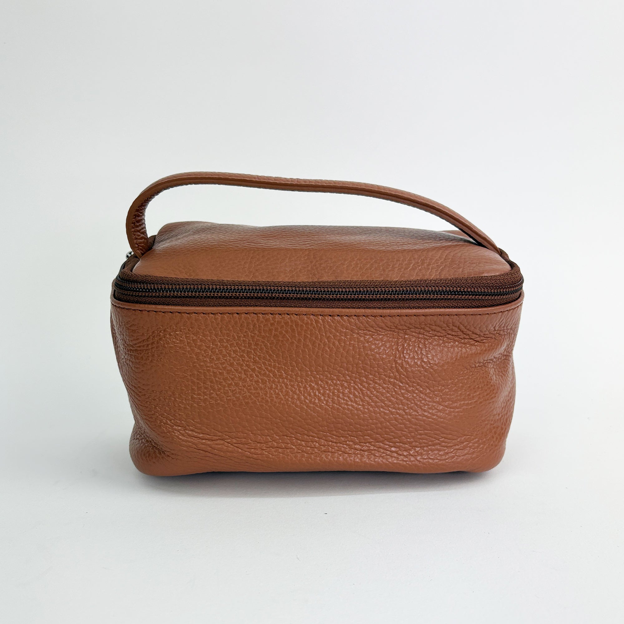 lepelou - leder - Leder Kulturbeutel cognac - 